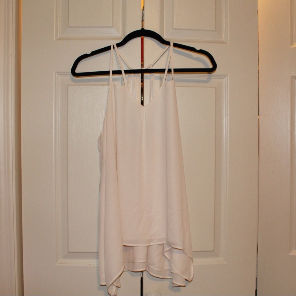 White, flowy, dressy, tank top